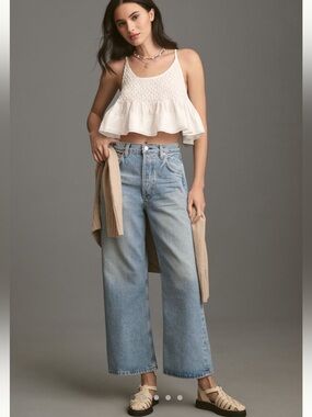 Citizens Of Humanity Light Blue Wide Leg Jeans